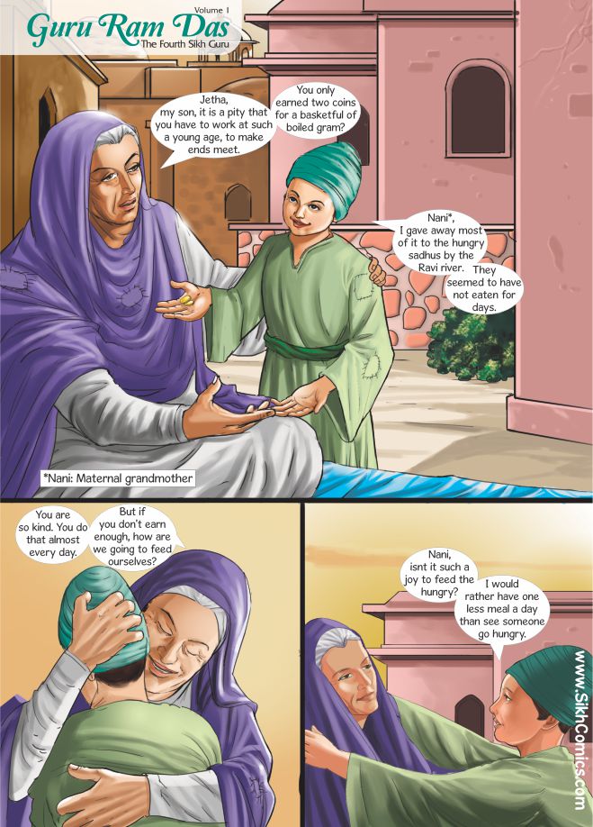 Guru Ram Das - The Fourth Sikh Guru, Volume 1 English Graphic Novel | Sikh Comics Series