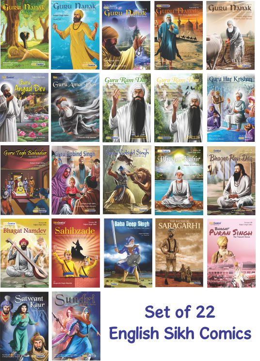 Complete Set - Twenty Eight Sikh Comics (English Graphic Novels)
