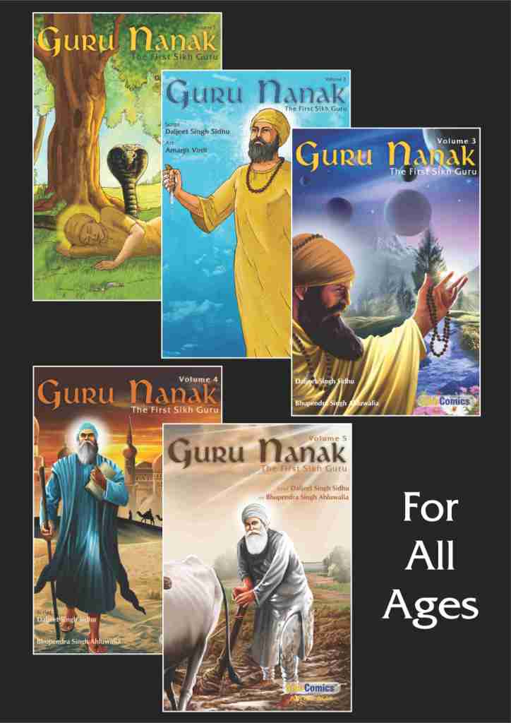 Guru Nanak — The First Sikh Guru: Complete Five-Volume Set English Graphic Novel Series | Sikh Comics