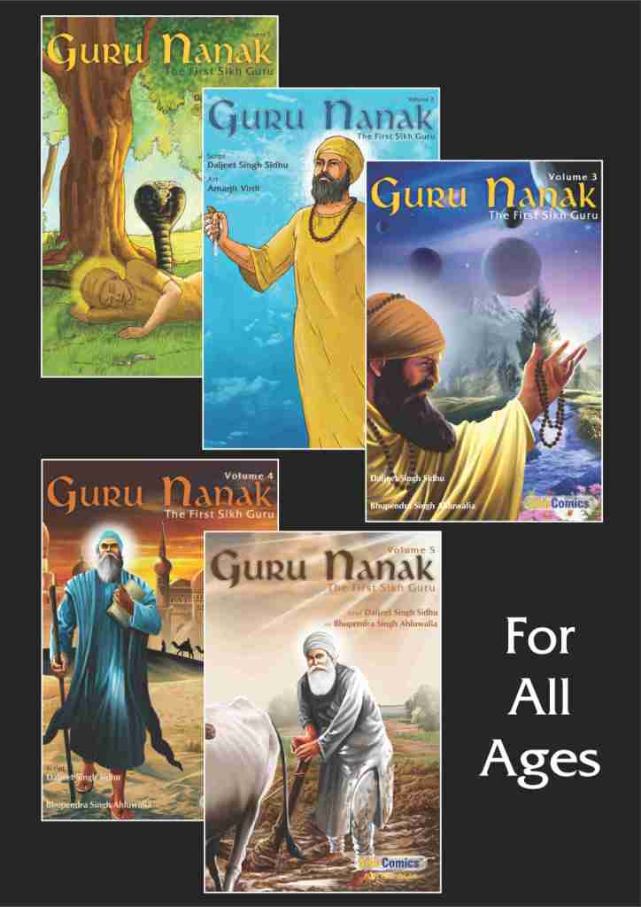Guru Nanak - Volume 1, 2, 3, 4, 5 (English Graphic Novels)